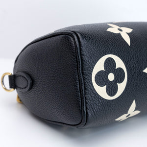 LOUIS VUITTON NANO SPEEDY MONOGRAM EMPREINTE BLACK GHW