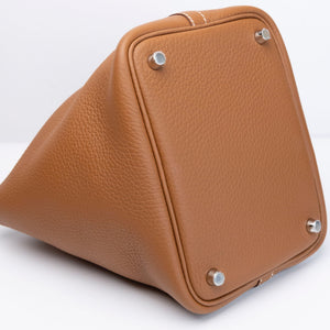 HERMES PICOTIN 18 CLEMENCE GOLD SHW STAMP K