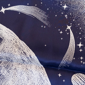 HERMES SILK SCARF CLAIR DE LUNE MARINE / BLANC / BORDEAUX 70 CM