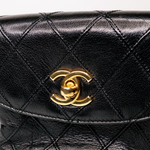 CHANEL MATELASSE WAIST POUCH/ BELT BAG WITH COCO MARK