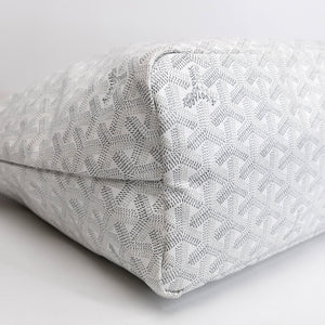 GOYARD BOHEME HOBO BAG WHITE GOYARDINE CANVAS / CALFSKIN SHW