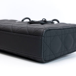 CHRISTIAN DIOR MEDIUM D-JOY BAG BLACK ULTRAMATTE CALFSKIN SO BLACK