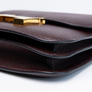 HERMES CONSTANCE MINI EPSOM ROUGH SELLIER GHW STAMP Z