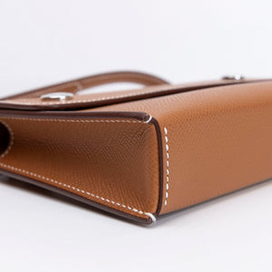 HERMES HERMESNAP WALLET EPSOM GOLD SHW STAMP G