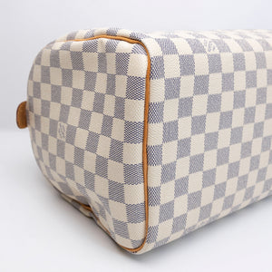 LOUIS VUITTON SPEEDY 30 DAMIER AZUR CANVAS HANDBAG GHW
