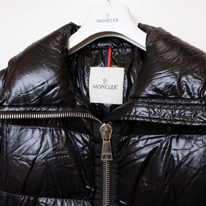MONCLER JOUX QUILTED NYLON JACKET BLACK SIZE 2