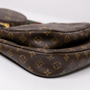 LOUIS VUITTON MULTI POCHETTE ACCESSORIES MONOGRAM CANVAS KHAKI GHW