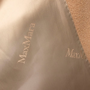 MAX MARA RIALTO ROBE COAT CAMELWOOL CAMEL SIZE 34