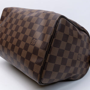 LOUIS VUITTON SPEEDY BANDOULIERE 25 DAMIER EBENE CANVAS GHW