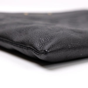 LOUIS VUITTON DAILY POUCH MONOGRAM EMPREINTE LEATHER BLACK GHW