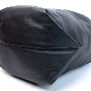 SAINT LAURENT TEDDY BUCKET BAG BLACK LAMBSKIN SHW