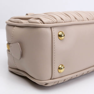 MIUMIU ARCADIE MATELASSE NAPPA LEATHER BAG POWDER PINK GHW