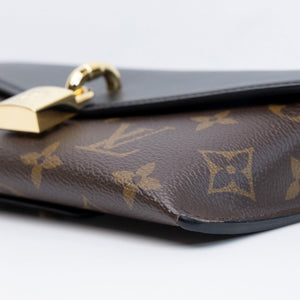 LOUIS VUITTON PADLOCK PN STRAP MONOGRAM BLACK GHW (MICROCHIP)