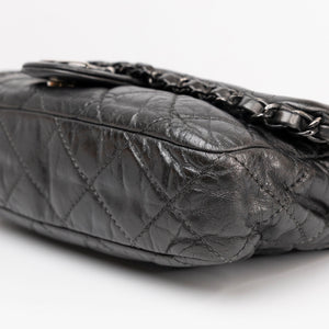 CHANEL MEDIUM CHAIN ME FLAP BAG GREY QUILTED CALFSKIN SHW