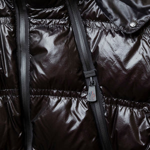 MONCLER GRENOBLE JOCELME CROPPED DOWN JACKET BLACK SIZE 2