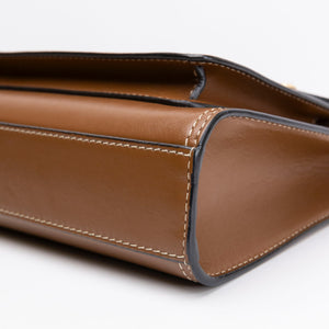 BURBERRY MINI POCKET BAG BROWN CALFSKIN GHW
