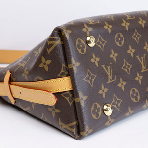 LOUIS VUITTON CARRYALL PM MONOGRAM CANVAS GHW (MICROCHIP)