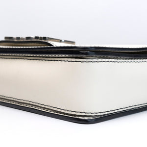 CHRISTIAN DIOR DIOR REVOLUTION FLAP BAG WHITE CALFSKIN SHW