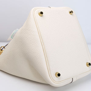 HERMES PICOTIN 18 LOCK BAG NATA GHW STAMP Z