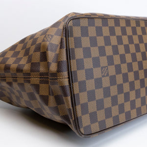 LOUIS VUITTON SALEYA TOTE BAG DAMIER EBENE CANVAS GHW