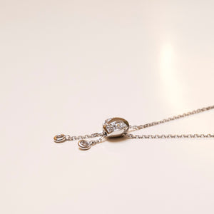 CHAUMET JEUX DE LIENS HARMONY DIAMOND PENDANT NECKLACE IN WHITE GOLD