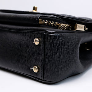 CHANEL BUSINESS AFFINITY SMALL FLAP BAG BLACK CAVIAR GHW