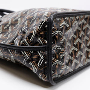 GOYARD MINI ANJOU TOTE BLACK GOYARDINE CANVAS / LEATHER SHW