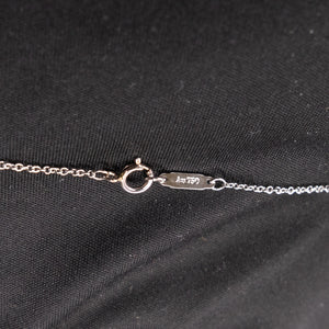 TIFFANY & CO. ATLAS KEY 18K WHITE GOLD DIAMOND PENDANT NECKLACE