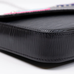 LOUIS VUITTON FELICIE POCHETTE BLACK EPI LEATHER SHW