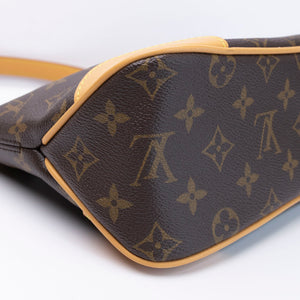LOUIS VUITTON BOULOGNE PM MONOGRAM CANVAS/ LEATHER NATURAL GHW (MICROCHIP)