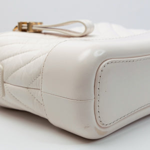 CHANEL SMALL GABRIELLE HOBO BAG WHITE CALFSKIN MULTICOLOUR HARDWARE