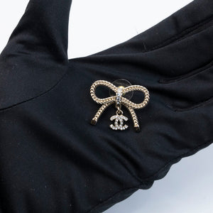 CHANEL 24K BOW CC EARRINGS