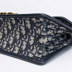 CHRISTIAN DIOR 30 MONTAIGNE EAST-WEST BAG WITH CHAIN OBLIQUE JACQUARD GHW