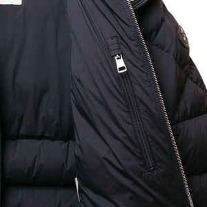 MONCLER MEN'S CECAUD QUILTED PUFFER HOODED JACKET BLACK SIZE 3