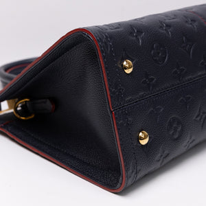 LOUIS VUITTON SULLY PM MARINE ROUGE MONOGRAM EMPREINTE LEATHER GHW