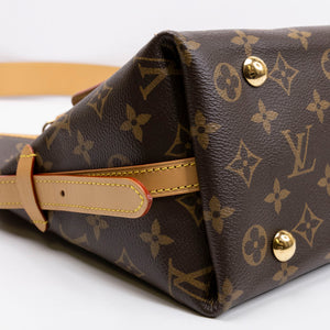 LOUIS VUITTON CARRYALL PM BROWN MONOGRAM CANVAS GHW (MICROCHIP)
