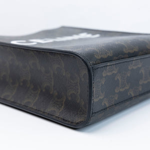 CELINE MINI VERTICAL CABAS TRIOMPHE CANVAS GHW