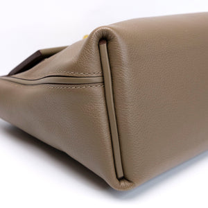 HERMES MINI 24/24 BAG ETOUPE EVERCOLOR / SWIFT LEATHER GHW STAMP B