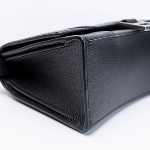 BALENCIAGA DOWNTOWN SHOULDER BAG BLACK CALFSKIN SHW