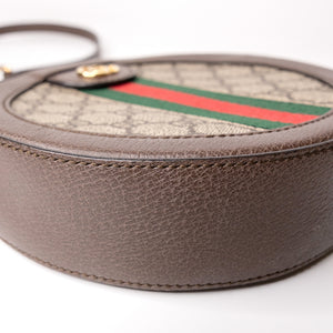 GUCCI OPHIDIA GG MINI ROUND BAG