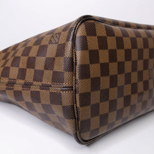 LOUIS VUITTON NEVERFULL MM DAMIER EBENE CANVAS GHW