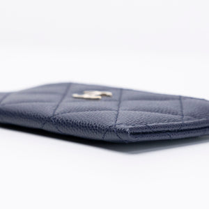 CHANEL BLUE CAVIAR CARDHOLDER GHW