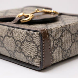 GUCCI HORSEBIT 1955 MINI BAG GG SUPREME GHW
