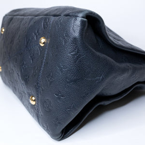 LOUIS VUITTON ARTSY MM BLACK MONOGRAM EMPREINTE LEATHER GHW