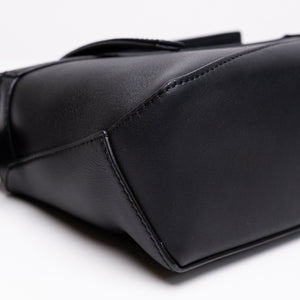 LOEWE MINI PUZZLE BLACK CALFSKIN LEATHER SHW