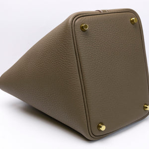 HERMES PICOTIN LOCK 18 ETOUPE GHW STAMP G