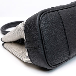 HERMES NEO GARDEN PARTY 23 NEGONDA / CANVAS ECRU / BLACK SHW STAMP G