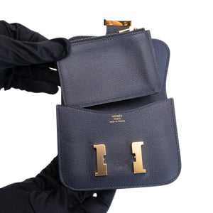 HERMES CONSTANCE SLIM EPSOM CABAN GHW STAMP W