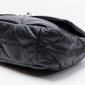 CHANEL SMALL 19 BAG LAMBSKIN BLACK MULTICOLOUR HARDWARE (MICROCHIP)