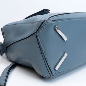 LOEWE SMALL PUZZLE BAG CALFSKIN STONE BLUE SHW